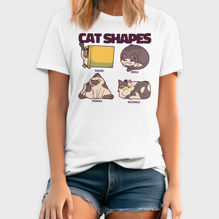 Funny Cat Shapes, Tricou Barbati (Unisex)