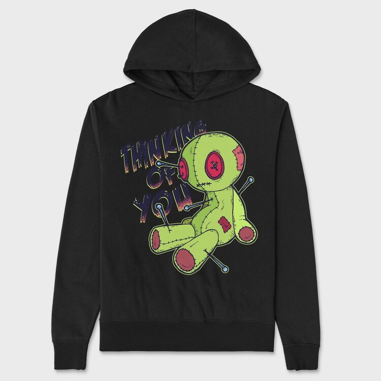Voodoo Doll, Hanorac Oversize Barbati (Unisex)