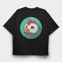 Chicken Icon Art, Tricou Oversize Barbati (Unisex)