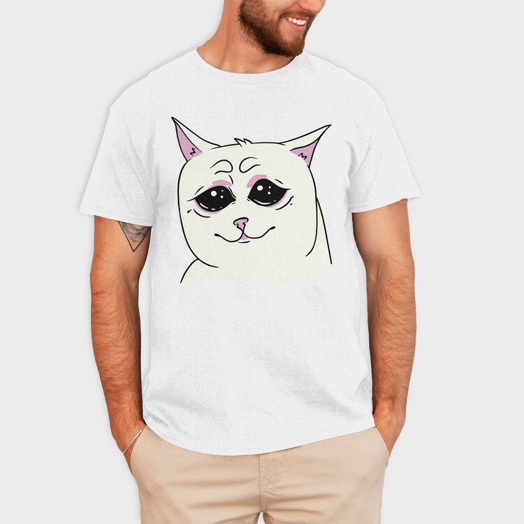 Cat Crying, Tricou Barbati (Unisex)