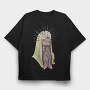 Skeleton Veil Prayer, Tricou Oversize Barbati (Unisex)