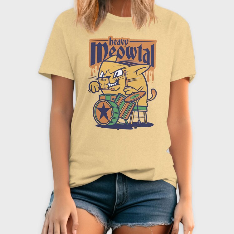 Cat Drummer 2, Tricou Barbati (Unisex)