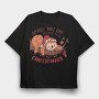 Wake Me Up When Its Christmas Sloth Sleeping, Tricou Oversize Barbati (Unisex)