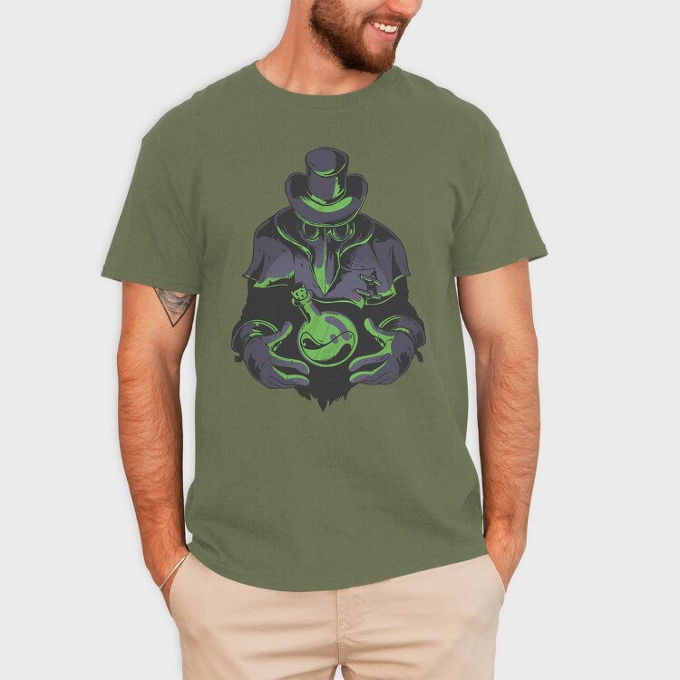 Plague Doctor Alchemy, Tricou Barbati (Unisex)