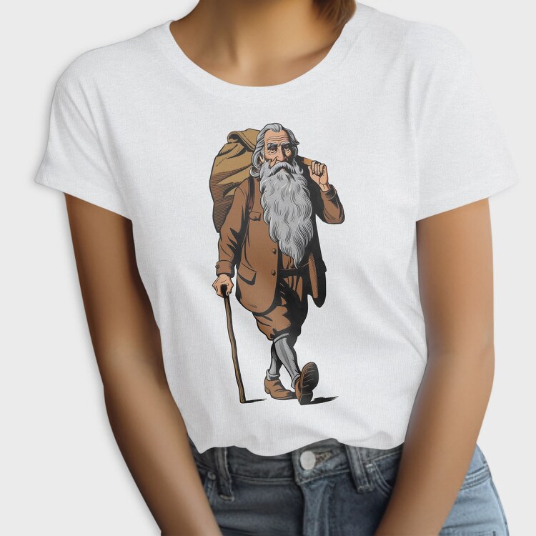Walking Old Man Tote, Tricou Femei