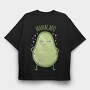 Cute Avocado Mom Mamacado Pt, Tricou Oversize Barbati (Unisex)