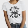 Heavy Metal Skull Pure, Tricou Femei