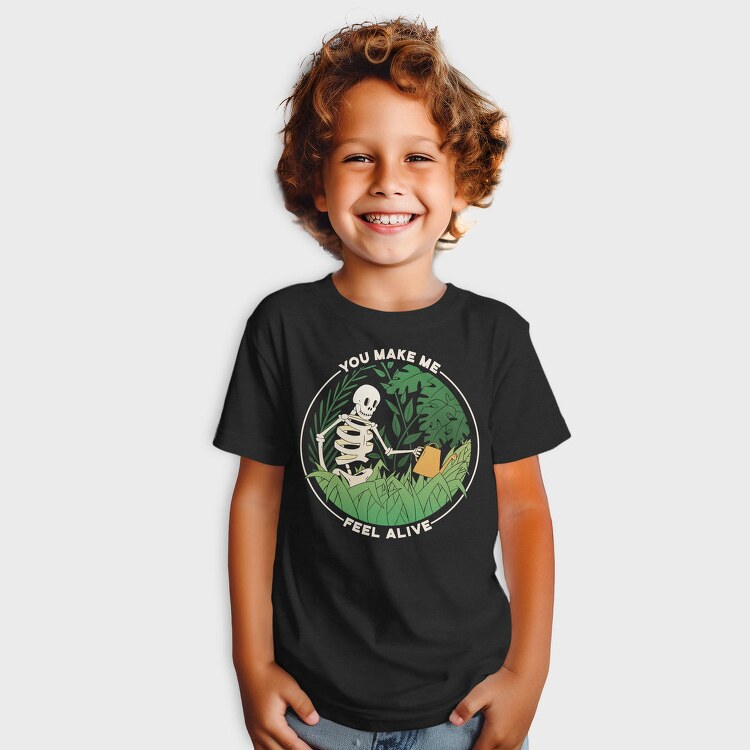 Skeleton Watering Plants Quote, Tricou Copii