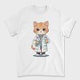 Scientist Cat, Tricou Barbati (Unisex)