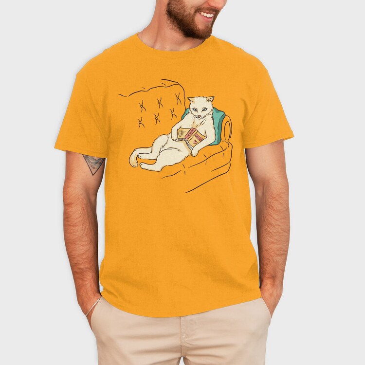 Chill Cat, Tricou Barbati (Unisex)