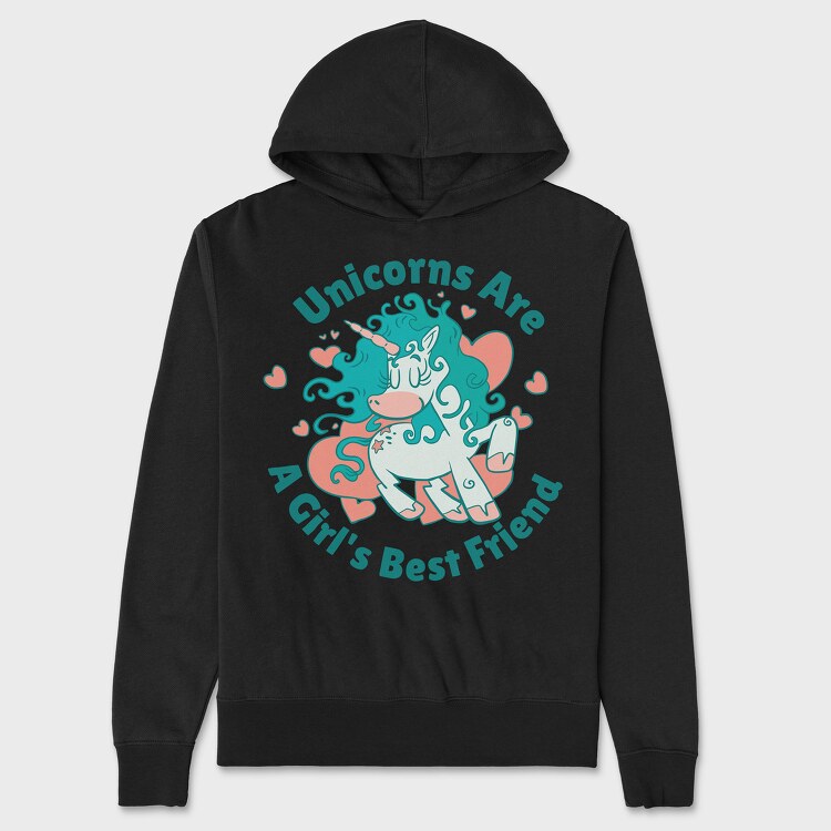 Hanorac Barbati (Unisex), Cute Unicorn