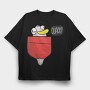 Funny Duck In A Pocket, Tricou Oversize Barbati (Unisex)