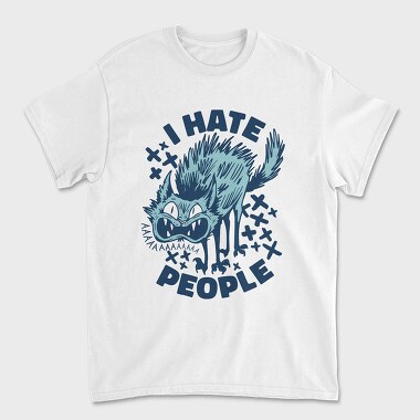 Cat I Hate People, Tricou Barbati (Unisex)