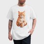 Watercolor Cat And Coffee, Tricou Barbati (Unisex)