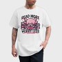 Cute Axolotl Reading, Tricou Barbati (Unisex)