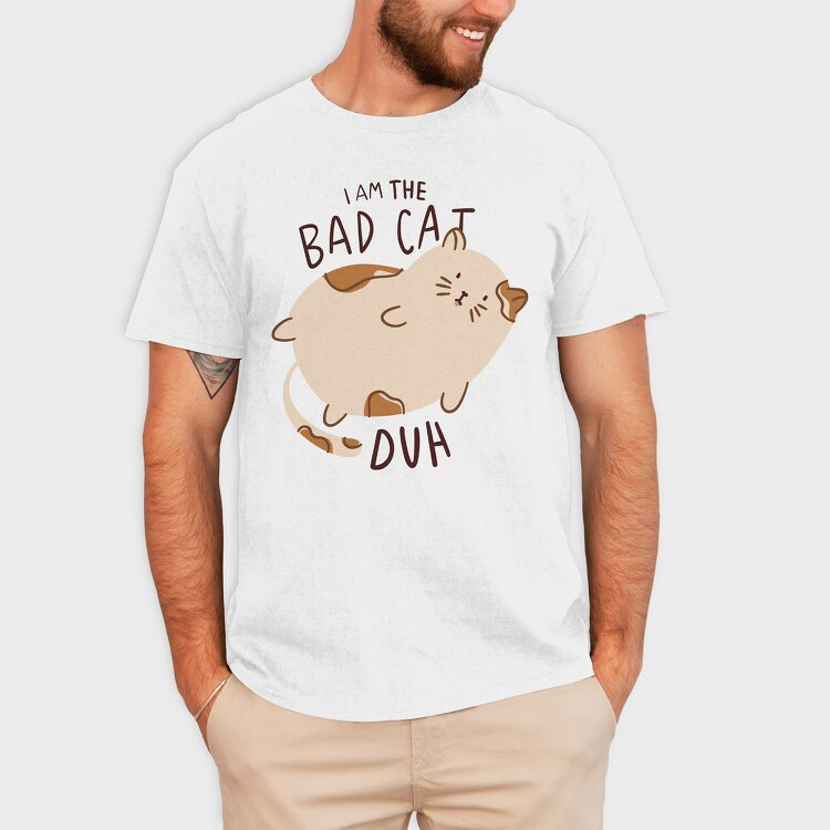 I Am The Bad Cat, Tricou Barbati (Unisex)
