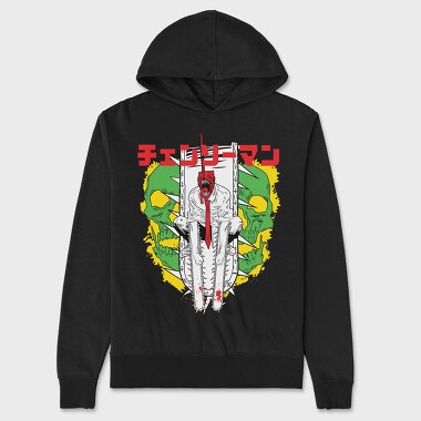 Chainsaw Man 1, Hanorac Oversize Barbati (Unisex)
