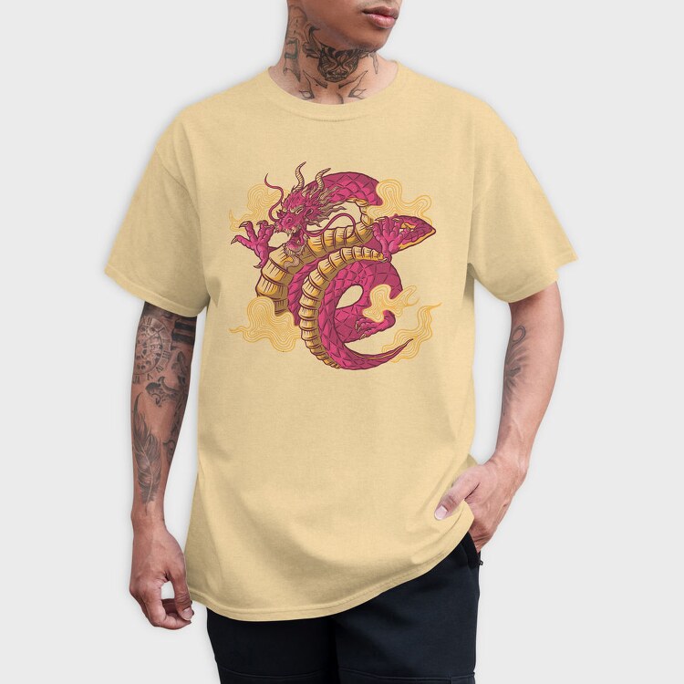 Chinese Dragon Creature Chinnese, Tricou Barbati (Unisex)
