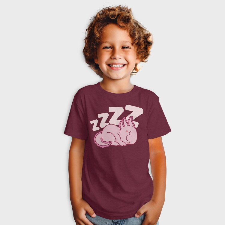 Cute Axolotl Sleeping, Tricou Copii