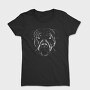 Pitbull Dog Portrait, Tricou Femei