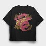 Chinese Dragon Creature Chinnese, Tricou Oversize Barbati (Unisex)