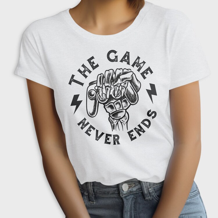 Funny Gaming Quote Skeleton Hand, Tricou Femei
