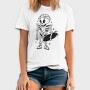 Skeleton With Skateboard Skate Skull, Tricou Barbati (Unisex)