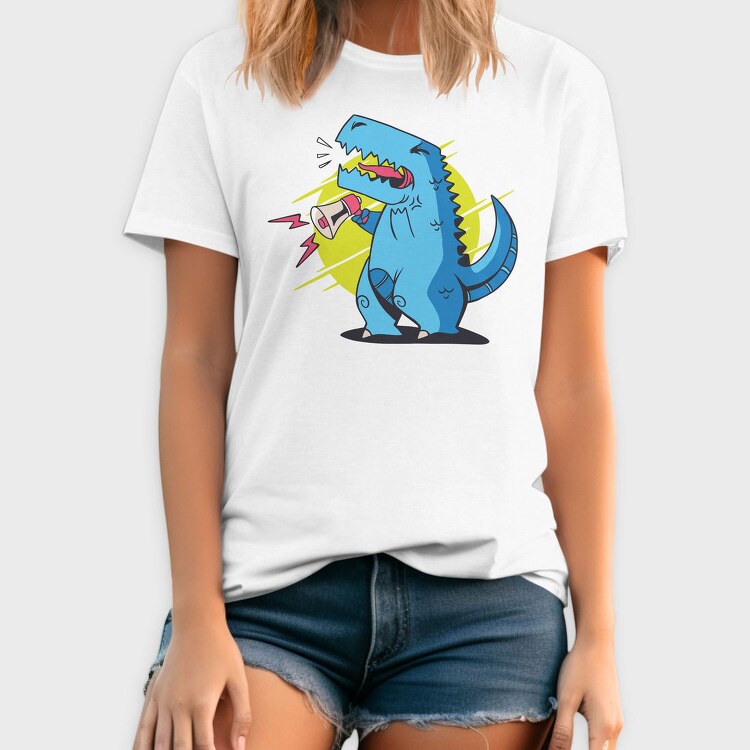 T Rex Megaphone Loud, Tricou Barbati (Unisex)