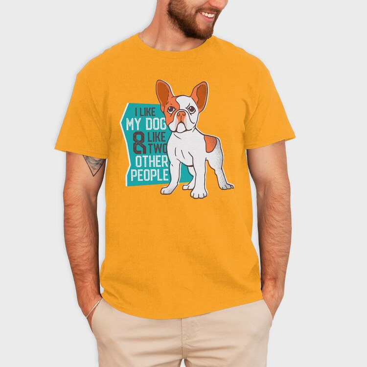I Love My Dog, Tricou Barbati (Unisex)