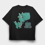 Cute Baby T Rex Dinosaur, Tricou Oversize Barbati (Unisex)