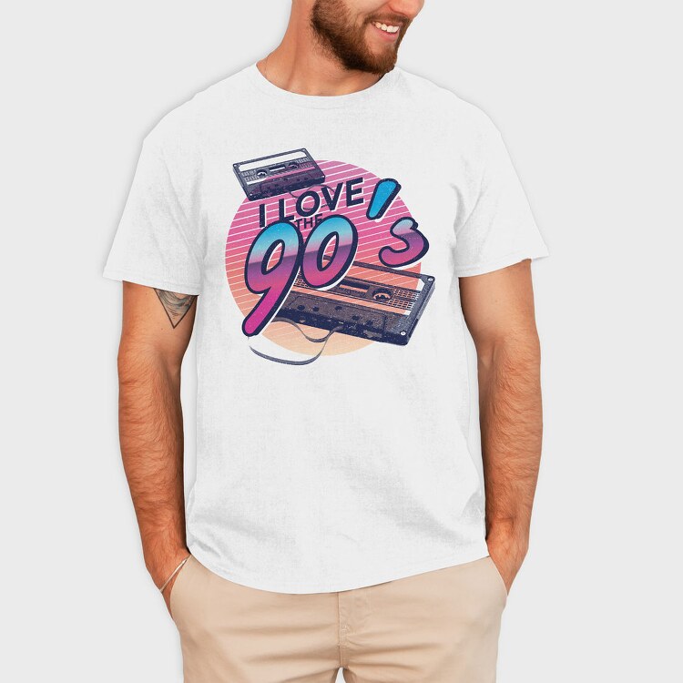 I Love The 90S, Tricou Barbati (Unisex)