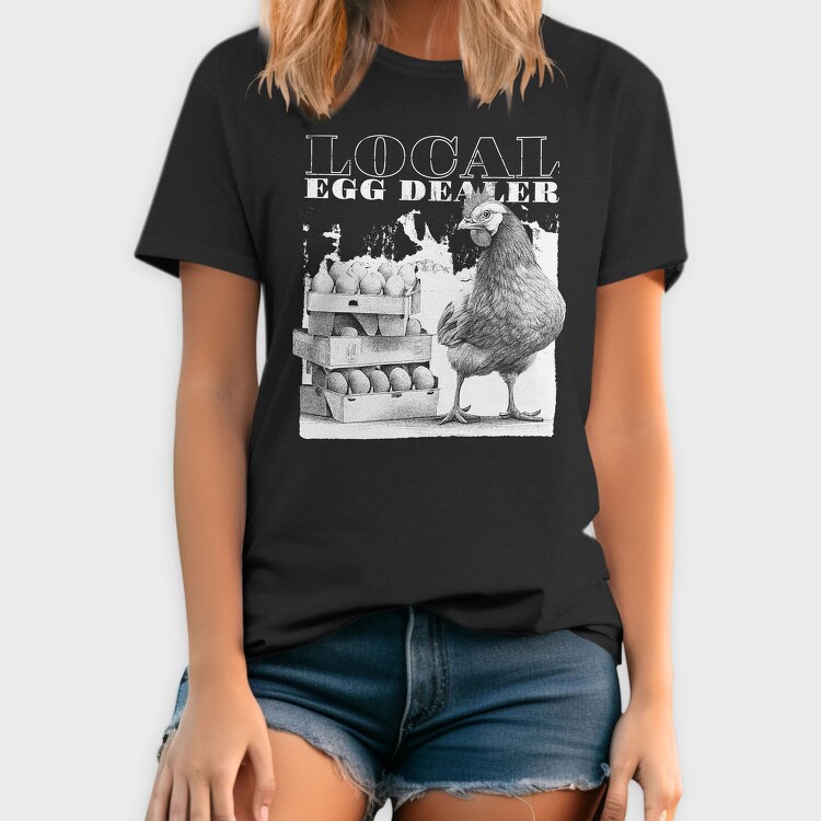 Funny Local Egg Dealer, Tricou Barbati (Unisex)