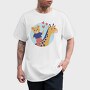 Cute Bear And Giraffe, Tricou Barbati (Unisex)