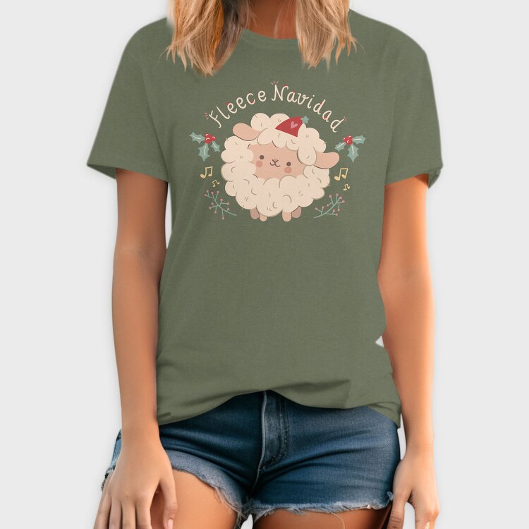 Merry Christmas Cute Sheep 1, Tricou Barbati (Unisex)