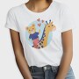Cute Bear And Giraffe, Tricou Femei