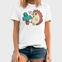 Cute Cactus And Hedgehog, Tricou Barbati (Unisex)