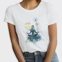 Watercolor Yoga And Meditation Dandelion, Tricou Femei