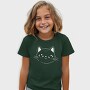 Cute Cat Filled Stroke Face, Tricou Copii