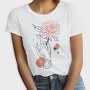 Tattoo Hand And Flower Chrysanthemum, Tricou Femei