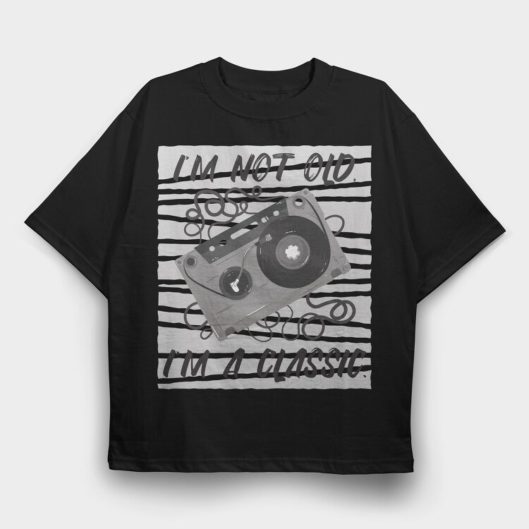 Im A Classic Cassette, Tricou Oversize Barbati (Unisex)