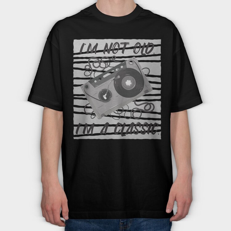 Im A Classic Cassette, Tricou Oversize Barbati (Unisex)