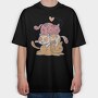 Cute Cat Pile, Tricou Oversize Barbati (Unisex)