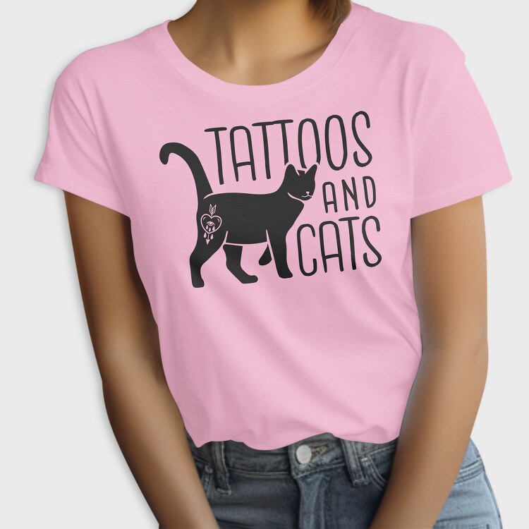 Tattoos And Cats, Tricou Femei