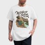 Woman Sitting On Glacier National Park, Tricou Barbati (Unisex)