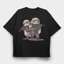 Military Sloths, Tricou Oversize Barbati (Unisex)
