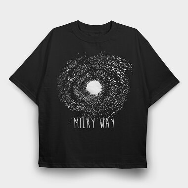 Milky Way Quote, Tricou Oversize Barbati (Unisex)