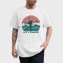Adventure Wander Mountain Lets Wander, Tricou Barbati (Unisex)