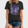 Modern City At Night Photograph Grunge Picture Uncertain Future, Tricou Barbati (Unisex)