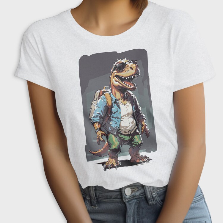 Adventurous Dinosaur T Rex, Tricou Femei