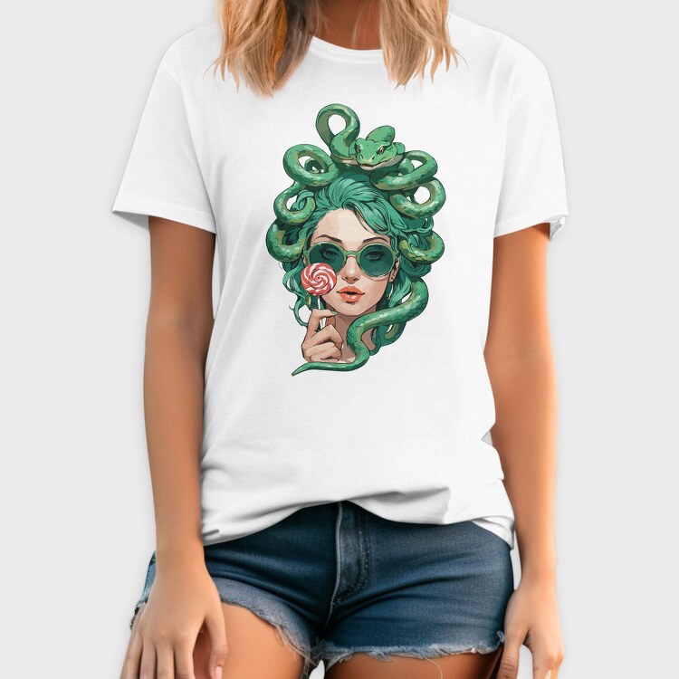 Modern Medusa With Sunglasses, Tricou Barbati (Unisex)